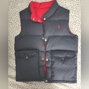 Boys Polo Reversible Puffer Vest